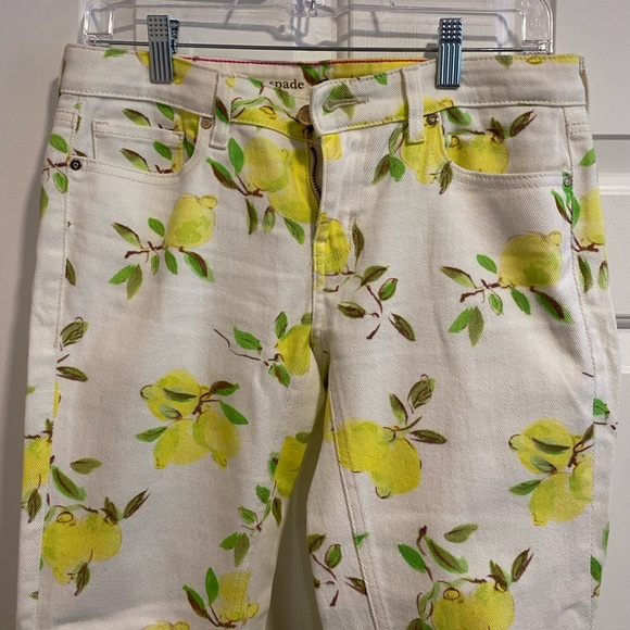 ☘️5 for $40☘️ Kate Spade Broome Street Lemon Jeans Sz 27 See Photos/Descript - Picture 3 of 15